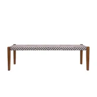 Picture A stylish bench without a backrest for the garden and terrace