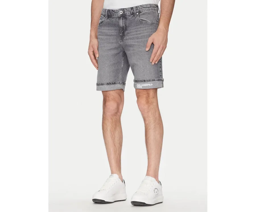 obrazek 1 Karl Lagerfeld Jeans Szorty jeansowe A2M10082 Szary Slim Fit
