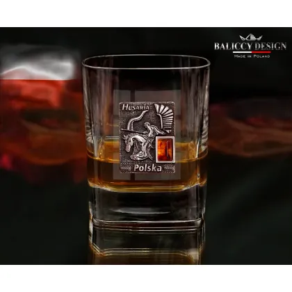 Zdjęcie Szklanka do whisky z bursztynem,