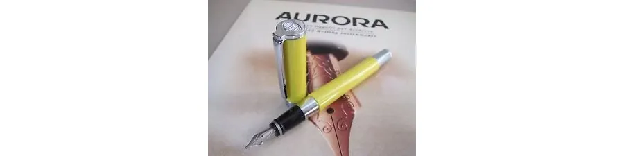 obrazek 2 Nowatorskie pióro wieczne w żółtym kolorze - Aurora