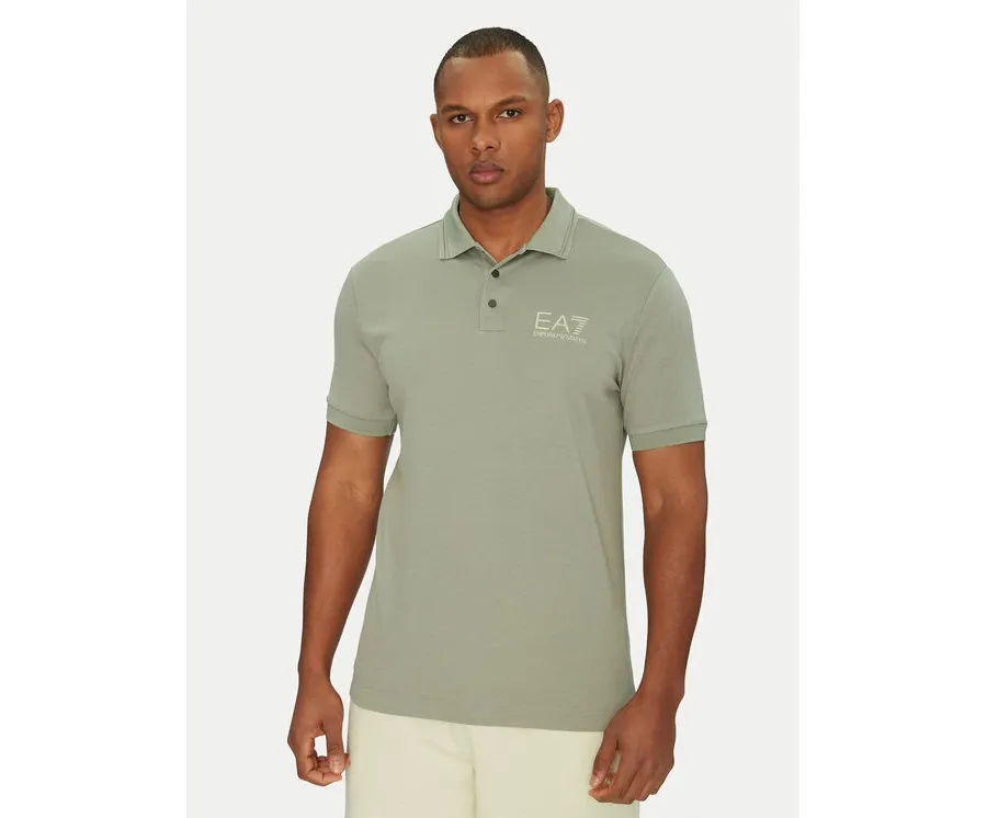 obrazek 1 EA7 Emporio Armani Polo 7M000300 AF13739 U8058 Szary Regular Fit