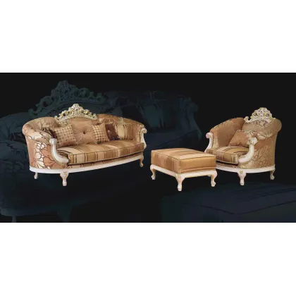 Zdjęcie Stylowa antyczna trzyosobowa sofa do salonu – Morello Gianpaolo