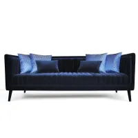 Zdjęcie Granatowa prestiżowa duża sofa do wyjątkowego salonu – Muranti
