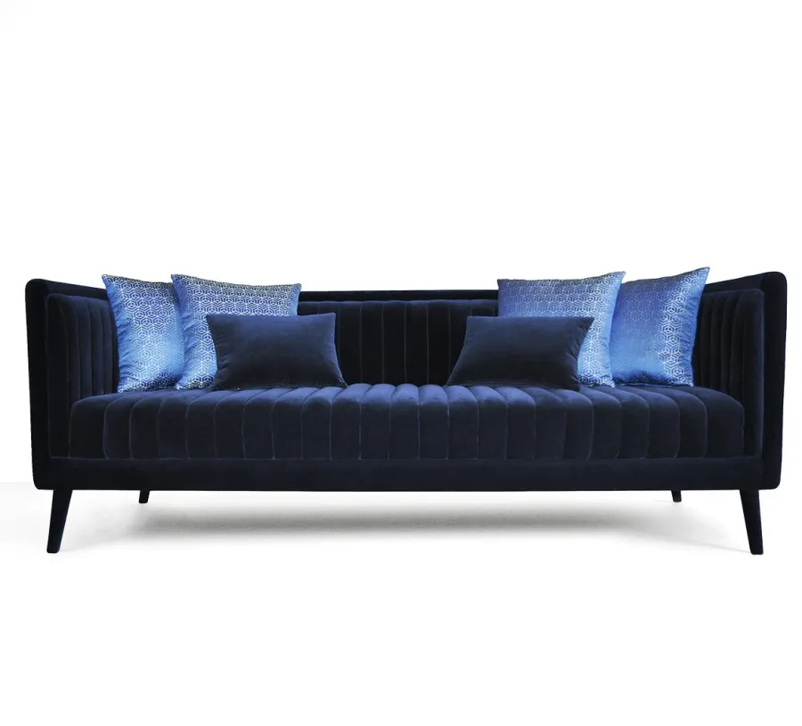 obrazek 1 Granatowa prestiżowa duża sofa do wyjątkowego salonu – Muranti