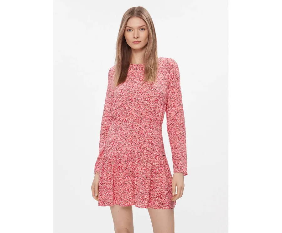 obrazek 1 Pepe Jeans Sukienka codzienna Britney PL953446 Czerwony Slim Fit