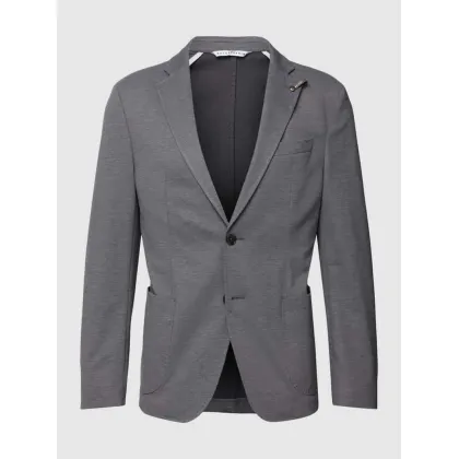 Zdjęcie Marynarka na dwa guziki o kroju slim fit z ozdobną szpilką model ‘Seba’