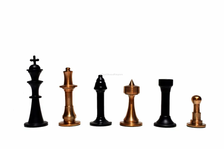 obrazek 7 Innowacyjna plansza z figurami aluminiowymi powlekanymi miedzią i czarną powłoką - The Chess Empire