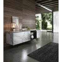 Picture sideboard with four doors, elegant and stylish, from the Italian company Ozzio