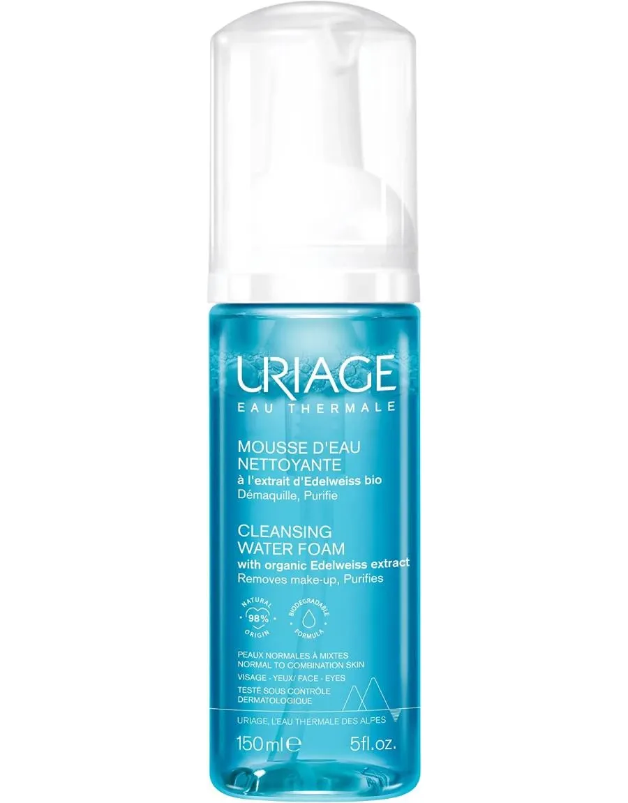 obrazek 1 Uriage Oczyszczająca pianka do twarzy z ekstraktem z organicznej szarotki alpejskiej 150 ml