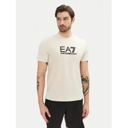 Zdjęcie EA7 Emporio Armani T-Shirt 7M000224 AF10375 M1013 Beżowy Regular Fit