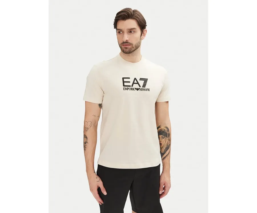 obrazek 1 EA7 Emporio Armani T-Shirt 7M000224 AF10375 M1013 Beżowy Regular Fit
