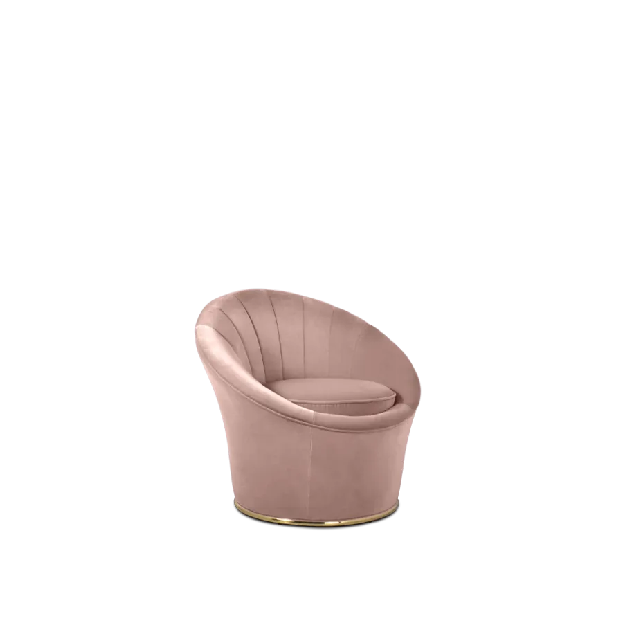 obrazek 2 Różowy fotel do salonu - Essential Home