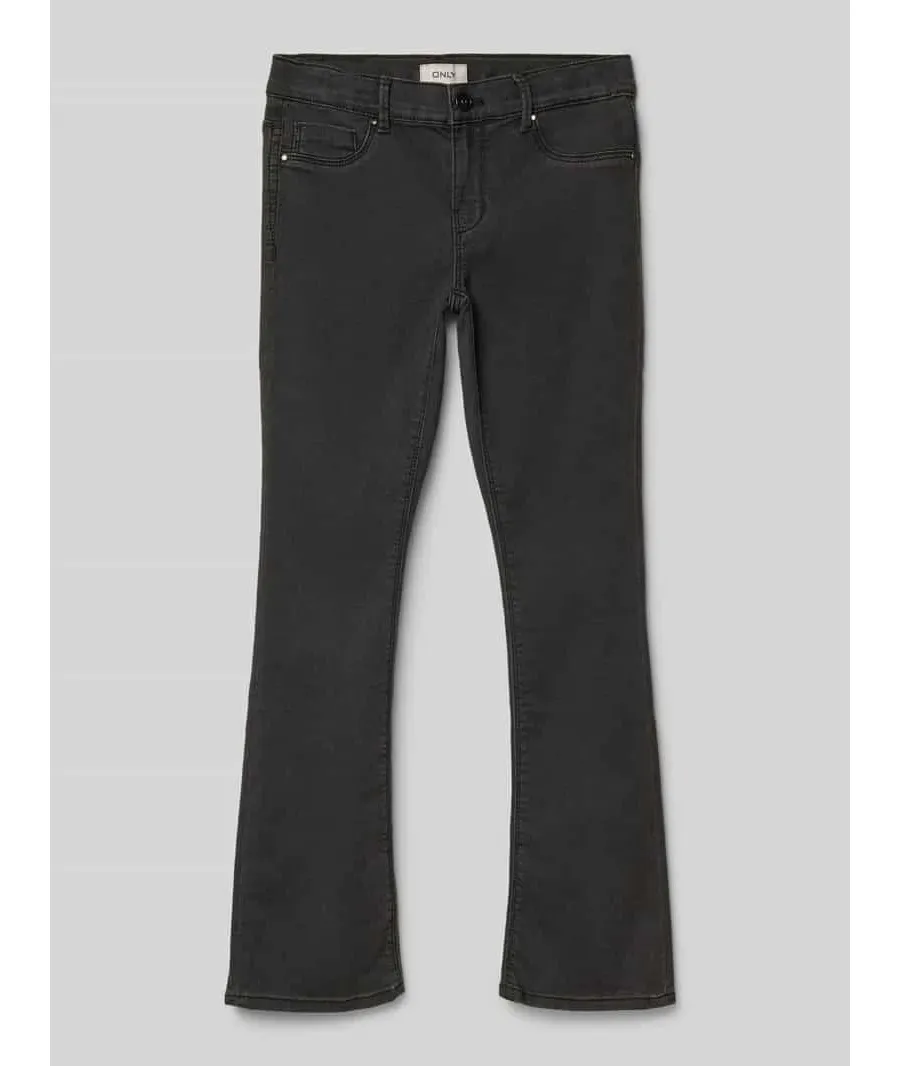 obrazek 1 Jeansy o kroju skinny fit z rozkloszowaną nogawką model ‘MILA-IRIS’