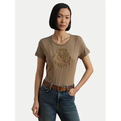 Zdjęcie LAUREN RALPH LAUREN T-Shirt 200963905002 Beżowy Relaxed Fit
