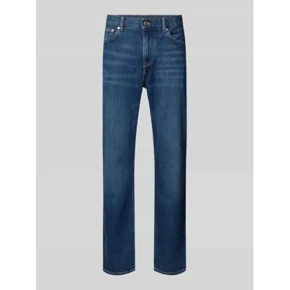 Zdjęcie Jeansy o kroju straight fit z 5 kieszeniami model ‘DENTON’