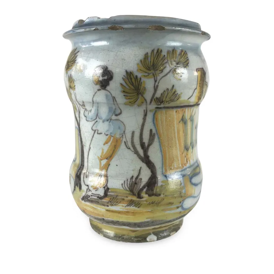 obrazek 3 Gustowny ceramiczny wazon z XVIII wieku