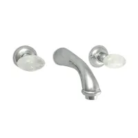 Picture Luxurious wall-mounted washbasin tap with ceramic cartridge - Officina Nicolazzi