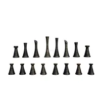 Zdjęcie Współczesne mosiężne szachy idealne na upominek - The Chess Empire