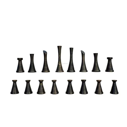 Zdjęcie Współczesne mosiężne szachy idealne na upominek - The Chess Empire