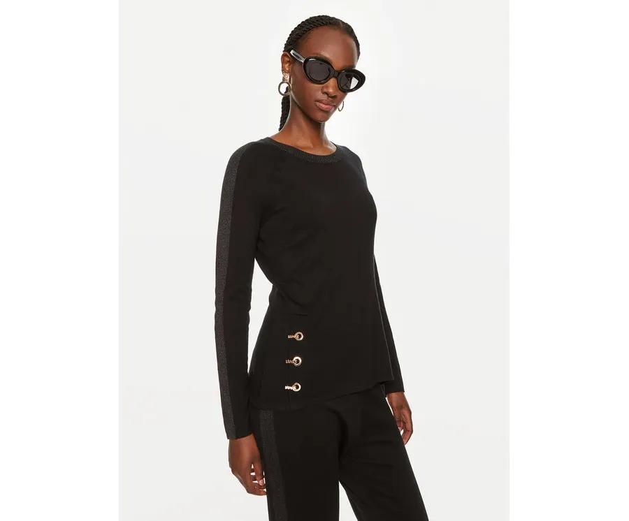 obrazek 1 Liu Jo Sport Sweter TF4098 MS49I Czarny Regular Fit