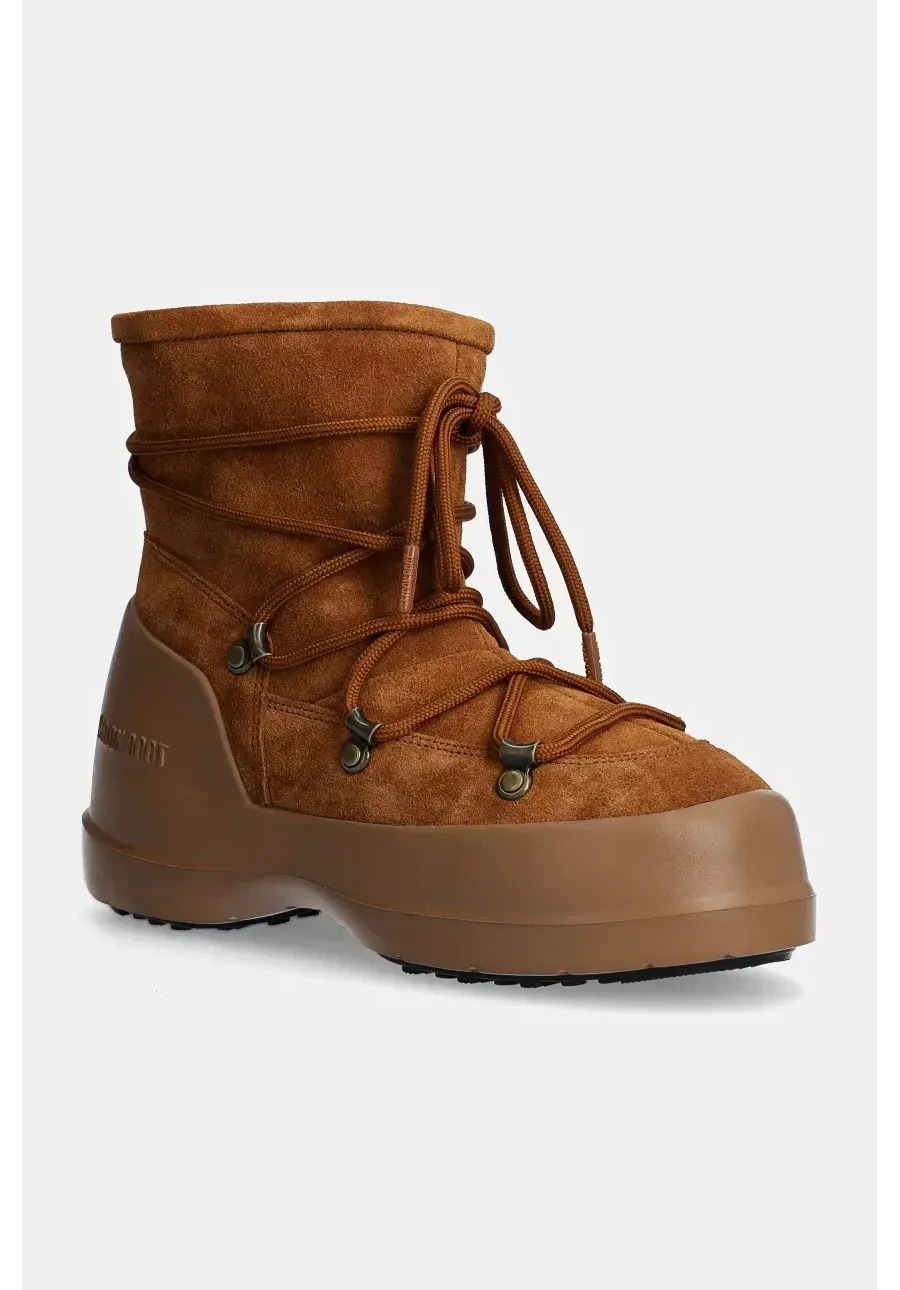 obrazek 1 Moon Boot śniegowce zamszowe MB LUNA BOOT SUEDE kolor brązowy 80D2480030 M008