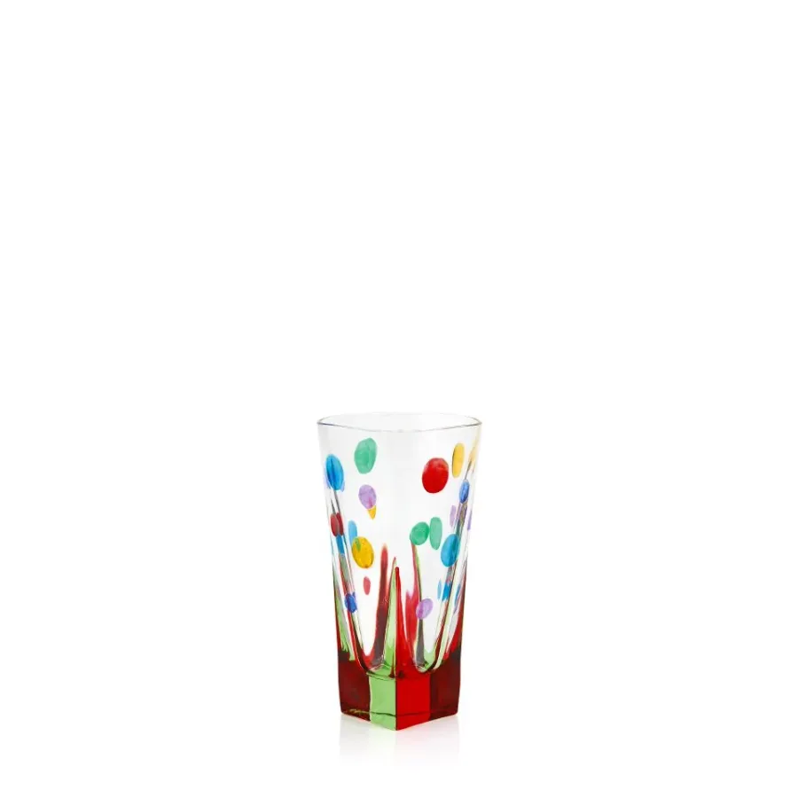 obrazek 1 Kolorowy wazon wykonany ze szkła weneckiego (16 cm)