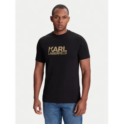 Zdjęcie KARL LAGERFELD T-Shirt 755087 553235 Czarny Regular Fit