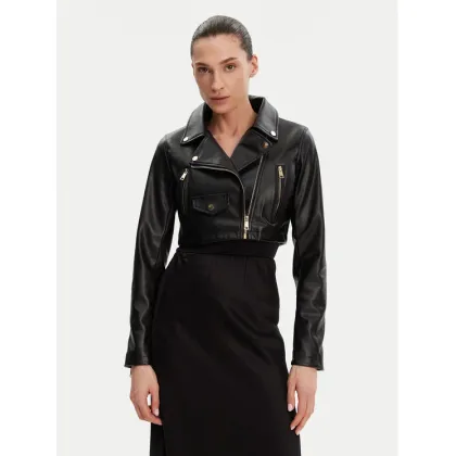Zdjęcie Rinascimento Kurtka z imitacji skóry CFC0119617003 Czarny Regular Fit