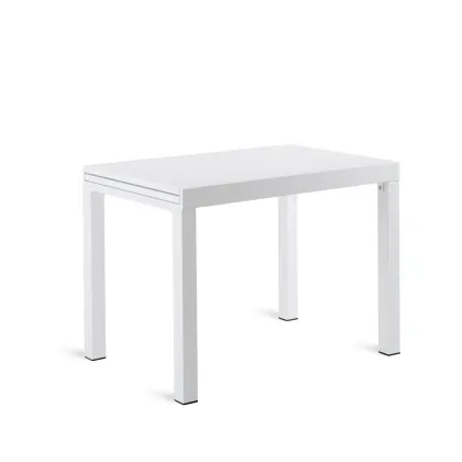 Zdjęcie Wyjątkowy biały stół Conrad 100×70 cm do ogrodu i na taras