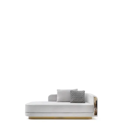 Zdjęcie Ekskluzywny włoski szezlong z dodatkiem oryginalnych materiałów – Arcahorn