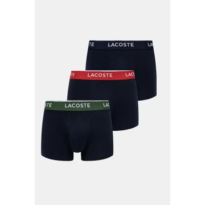 Zdjęcie Lacoste bokserki 3-pack męskie kolor granatowy 5H1297