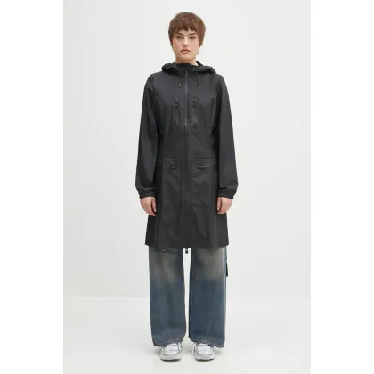 Zdjęcie Rains kurtka Cargo Curve Jacket W3 damski kolor czarny przejściowa 12050