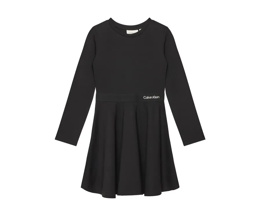 obrazek 1 Calvin Klein Jeans Sukienka codzienna Logo Tape IG0IG02666 D Czarny Regular Fit