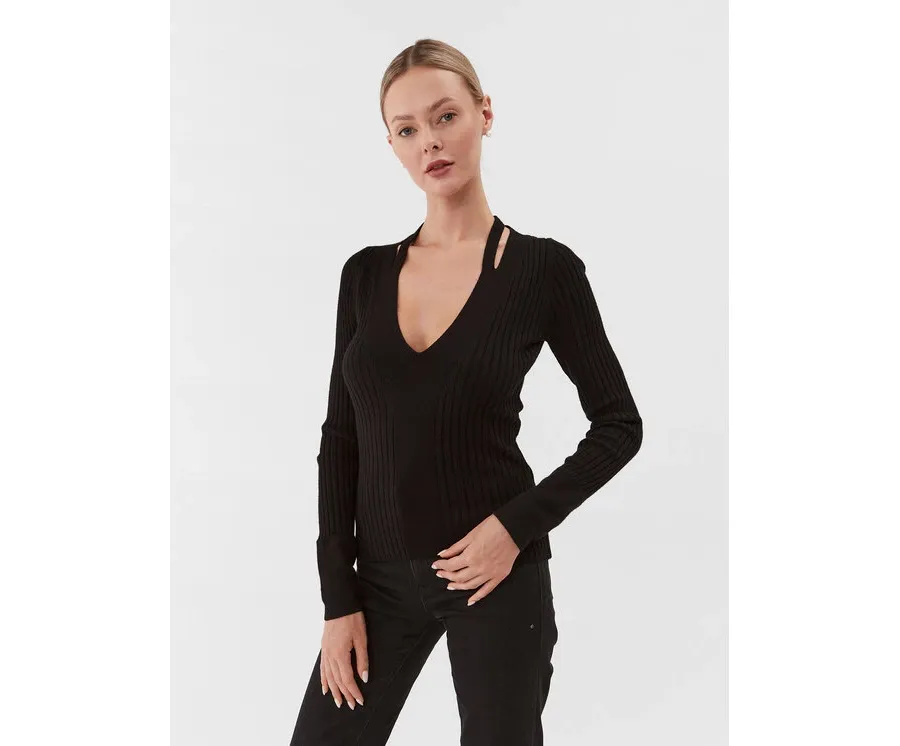 obrazek 1 Guess Sweter W3BR30 Z2V42 Czarny Regular Fit