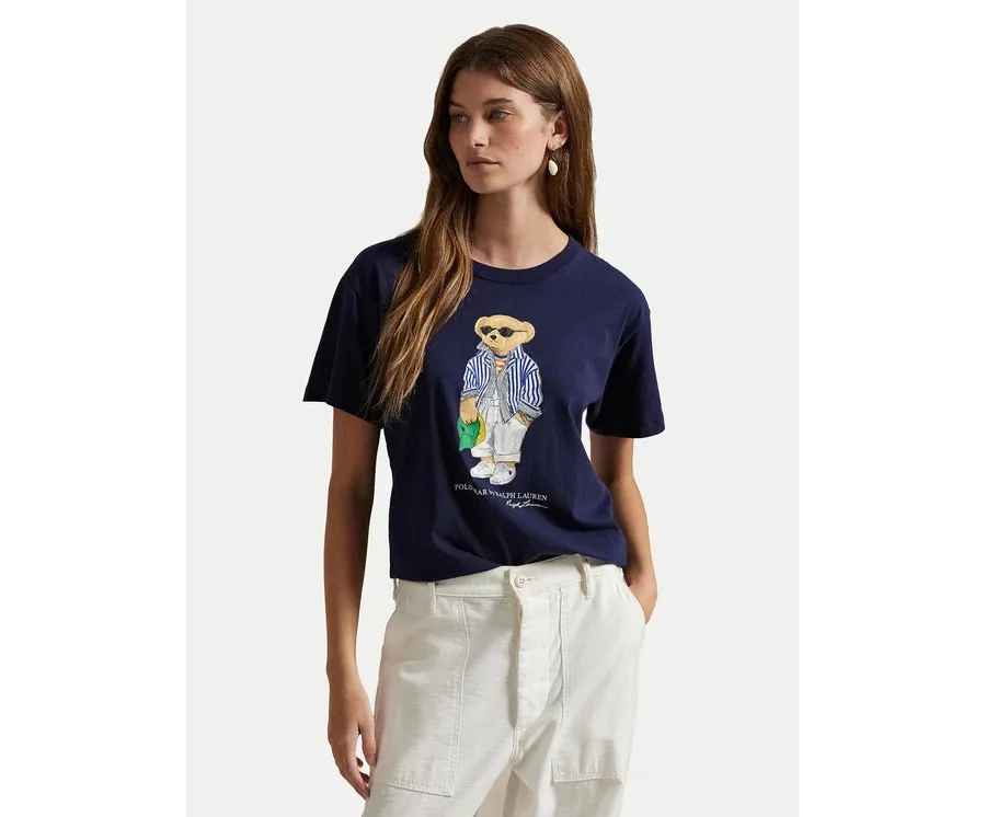 obrazek 1 Polo Ralph Lauren T-Shirt 211959112001 Granatowy Straight Fit