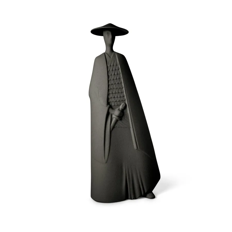 obrazek 6 Elegancka figurka samuraja z ceramiki 20x10x48 cm