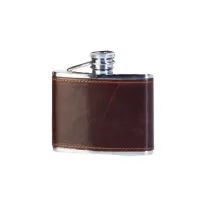 Picture Leather hip flask for a man - Absolute Breton