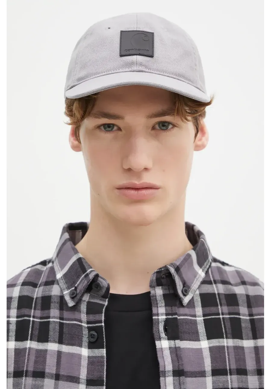 obrazek 1 Carhartt WIP czapka z daszkiem Canvas Cap kolor szary gładka I034347.2OZXX