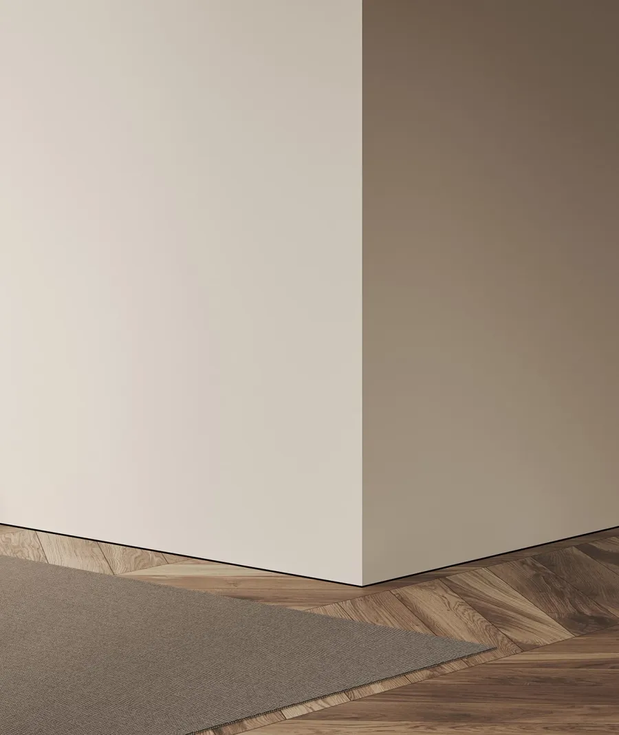 obrazek 1 200 x 1 x 0,1 cm Minileiste - (czarny) - Minimalistyczna listwa przypodłogowa AL10X5-03