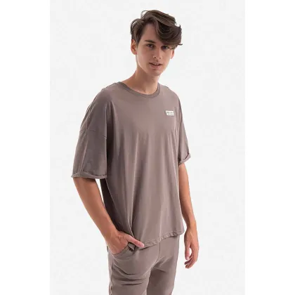 Zdjęcie Alpha Industries t-shirt bawełniany kolor szary gładki 118532.628-SZARY