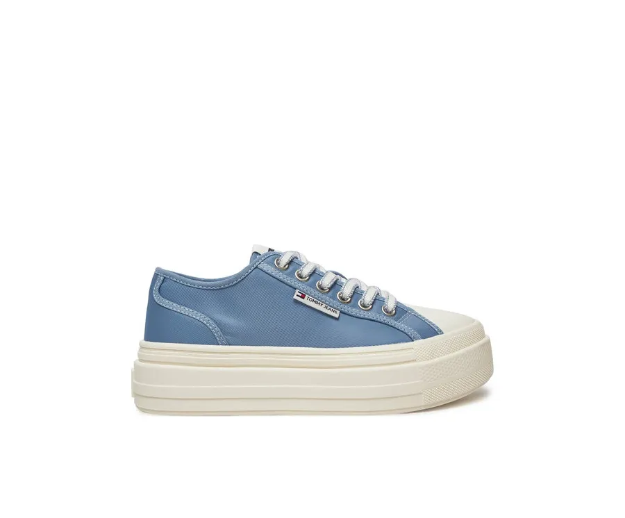 obrazek 1 Tommy Jeans Trampki Foxing EN0EN02713 Niebieski
