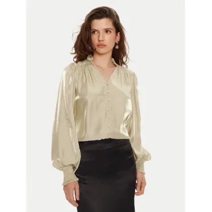 Zdjęcie Bruuns Bazaar Bluzka Harrietta BBW4228 Złoty Regular Fit