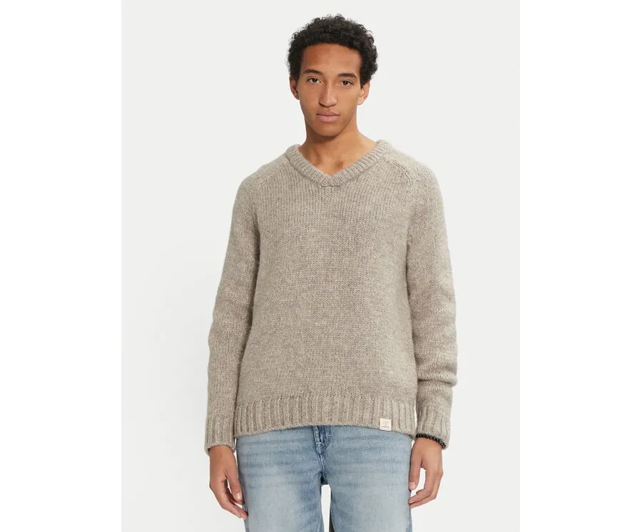 obrazek 1 Mustang Sweter Edmonds 1015481 Beżowy Regular Fit