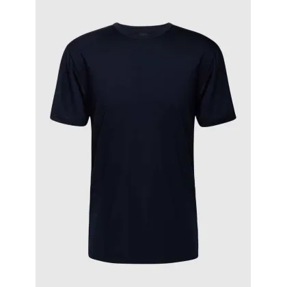 Zdjęcie T-shirt z prążkowanym okrągłym dekoltem