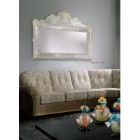 Picture Classic rectangular Murano living room mirror