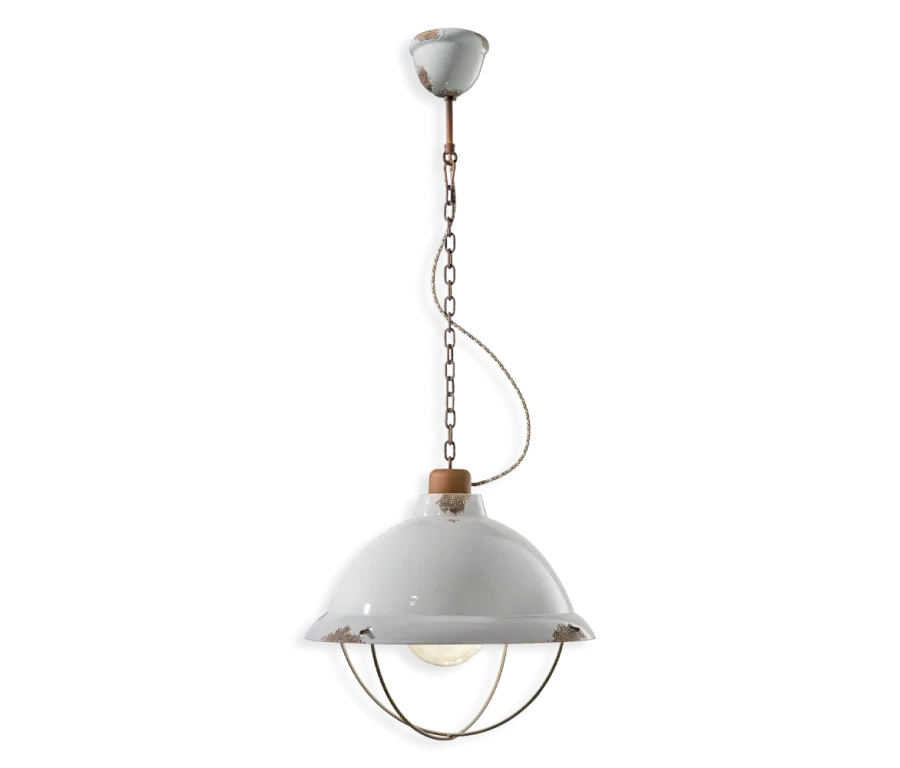 obrazek 1 Oryginalna włoska lampa wisząca Industrial w stylu retro