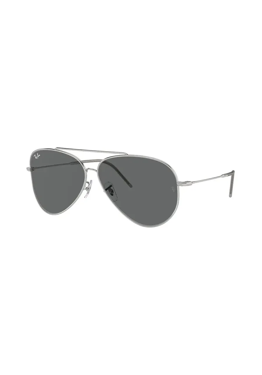 obrazek 1 Ray-Ban okulary przeciwsłoneczne LENNY KRAVITZ X AVIATOR REVERSE kolor srebrny