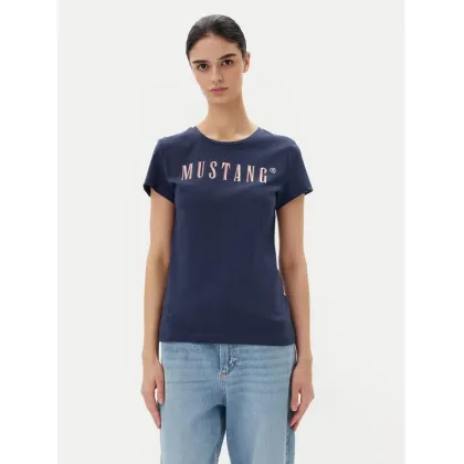 Zdjęcie Mustang T-Shirt Loa 1016146 Niebieski Slim Fit
