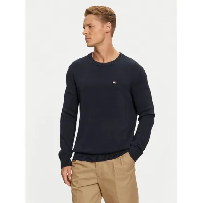 Zdjęcie Tommy Jeans Sweter Essential DM0DM18370 Granatowy Slim Fit