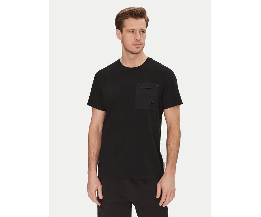 obrazek 1 Moose Knuckles T-Shirt Dalon M15MT733 Czarny Regular Fit